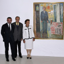 18. september: Dronning Sonja er til stede ved førpremieren på Munch-utstillingen "L'oeil moderne" ved Pompidou-senteret i Paris. (Foto: Thomas Samson, AFP / Scanpix) 